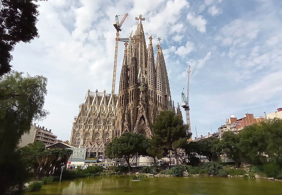 Sagrada Família, in Barcelona, Catalonia, Spain.