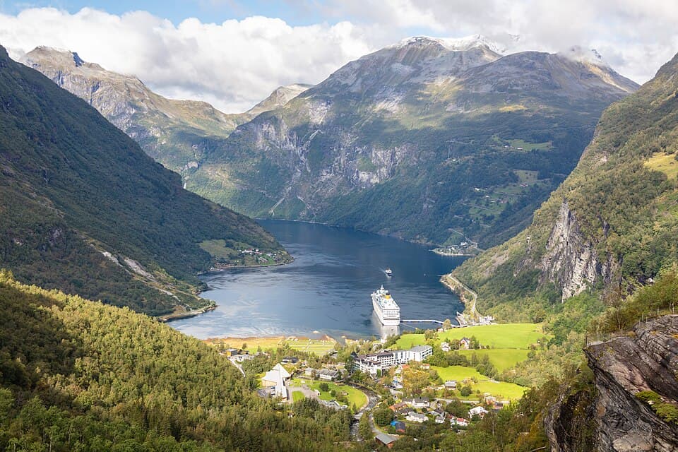 Geirangerfjorden from Flydalsjuvet, Norway
